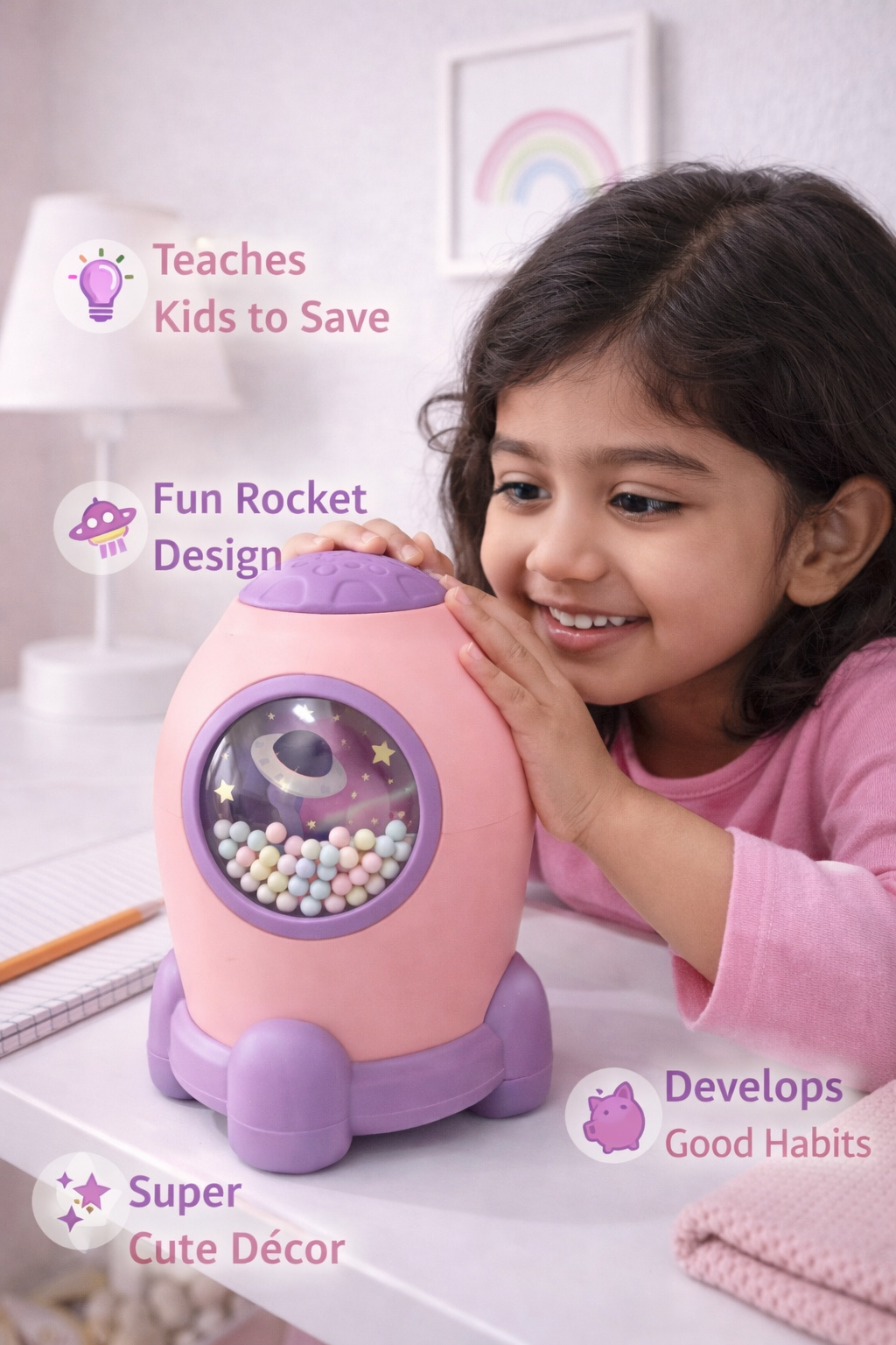 Rocket Piggy Bank